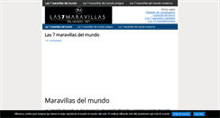 Desktop Screenshot of las7maravillasdelmundo.net