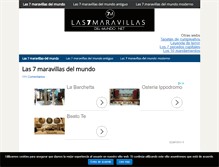 Tablet Screenshot of las7maravillasdelmundo.net